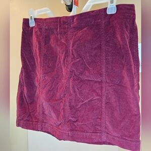 Free People Corduroy Mini Skirt